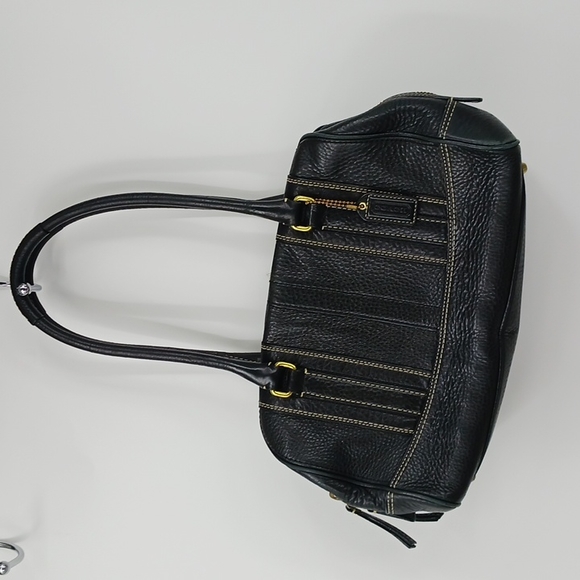 Coach black 10526 Pepuld Satchel handbag - Picture 1 of 8